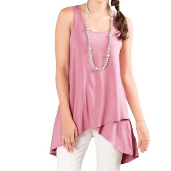 Matilda Jane Pink Secret Garden Tank Top Adventure Begins Sleeveless Modal Tunic - Picture 1 of 11
